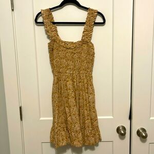 Madewell Patterned Peplum Mini Dress Size Medium